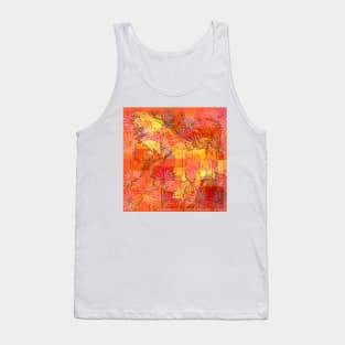 Abstract Shapes Over Daisies: Maps &amp; Apps Series Tank Top